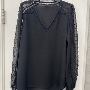 Express Swiss dot blouse